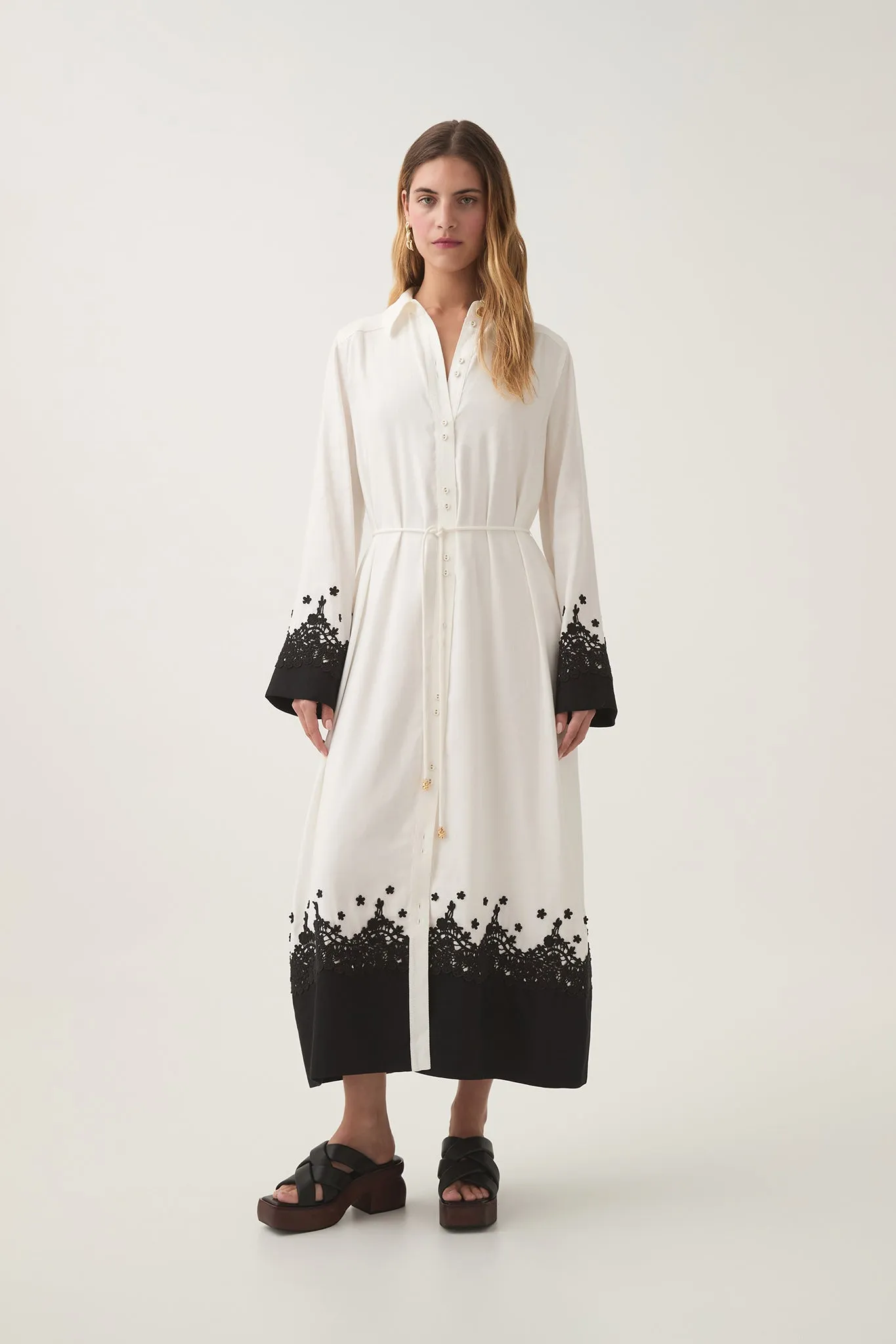 Charmer Lace Trim Midi Dress sold by Aje product image thumbnail 3