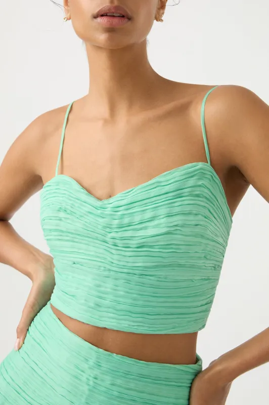 Laurier Wave Cropped Top made by Aje