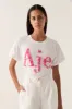 Rayna Ruched Logo Tee sold by Aje