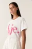 Rayna Ruched Logo Tee sold by Aje