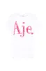 Rayna Ruched Logo Tee sold by Aje