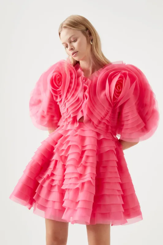 Amour Ruffle Mini Dress sold by Aje