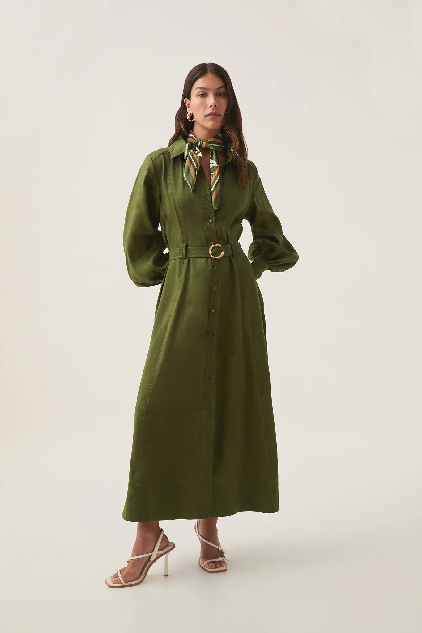 Enchanter Scarf Midi Dress sold by Aje