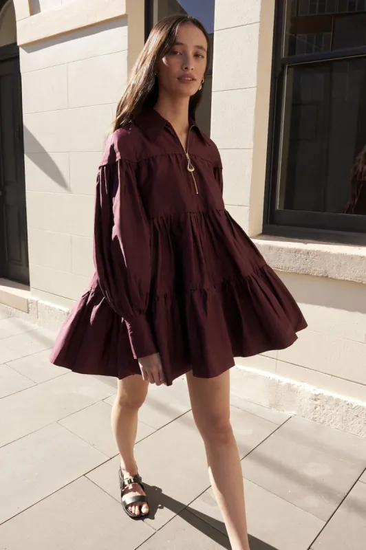 Francis Zip Smock Mini Dress sold by Aje