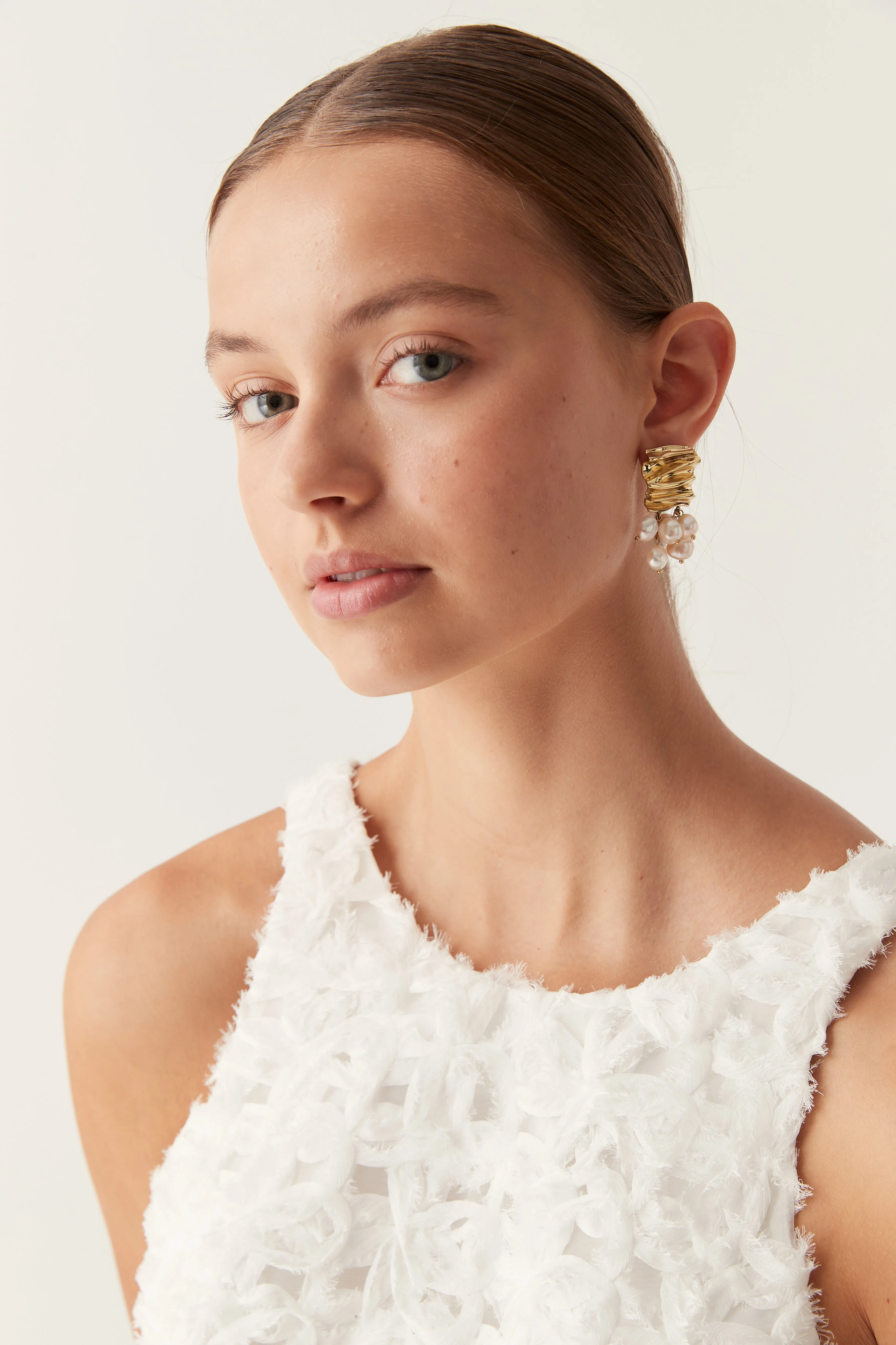 Lea Pearl Drop Stud sold by Aje product image thumbnail 2