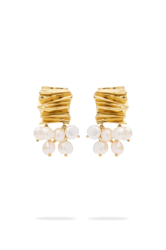 Lea Pearl Drop Stud sold by Aje