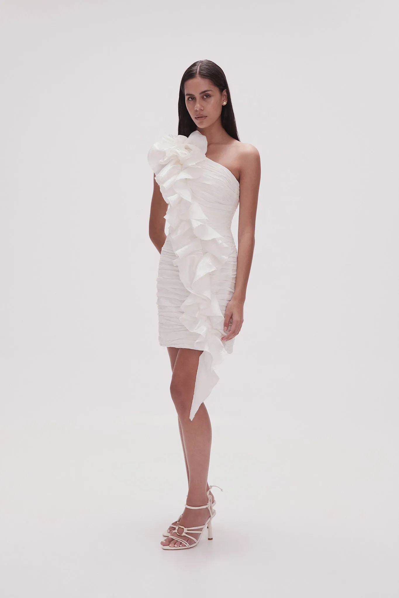 Adelia Ruffle Mini Dress sold by Aje product image thumbnail 3