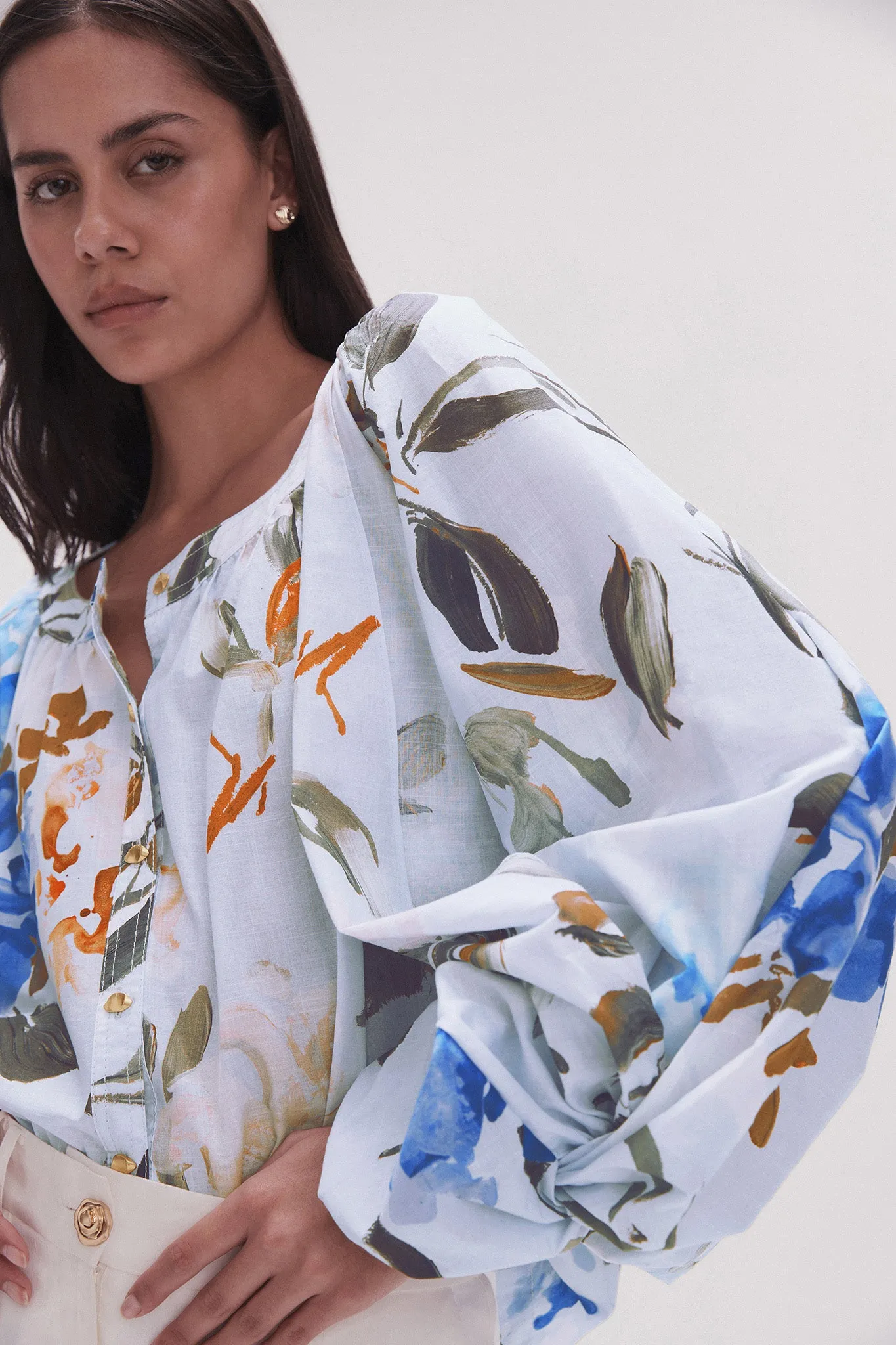 Violet Knot Sleeve Blouse sold by Aje product image thumbnail 4