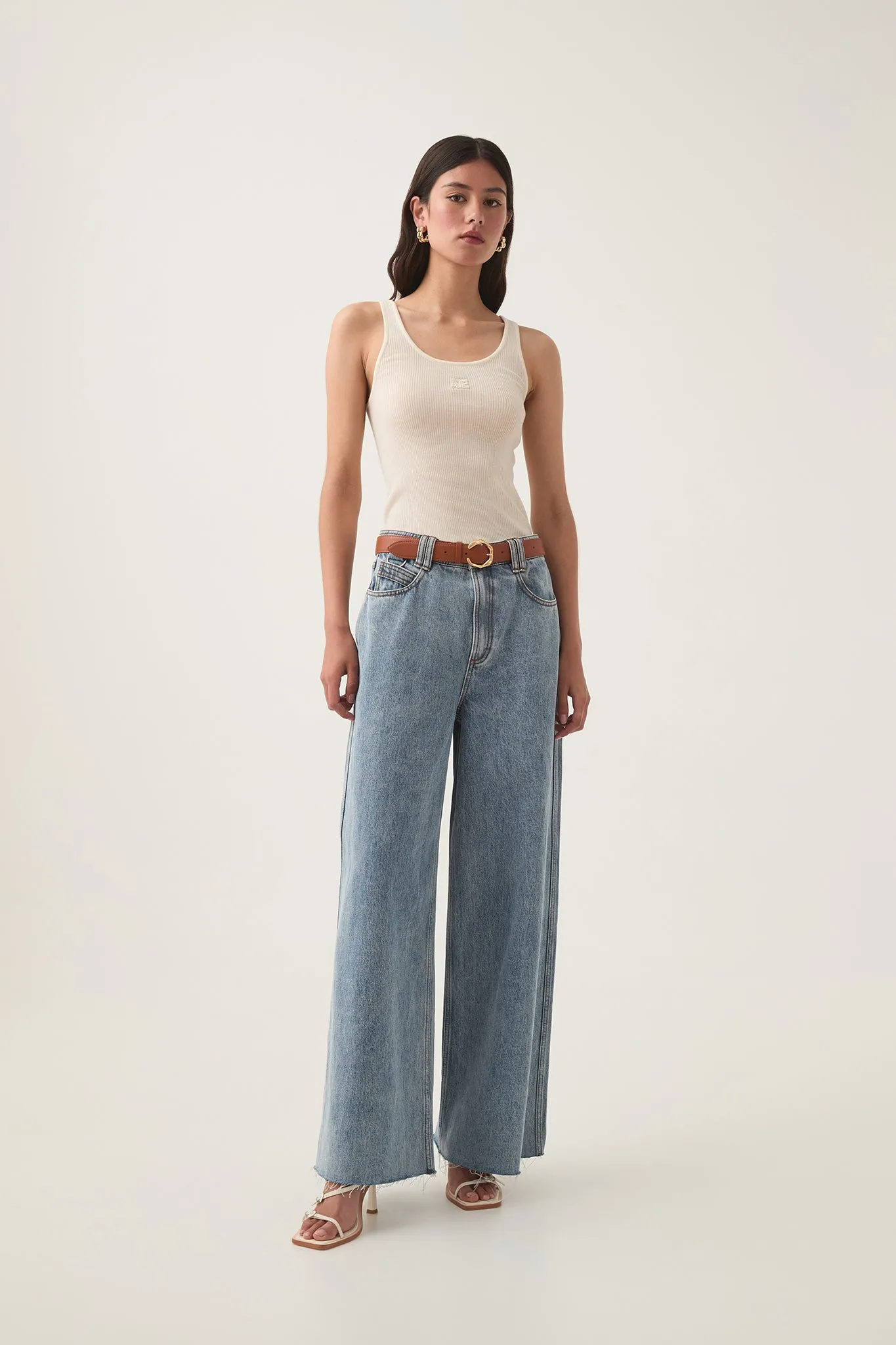 Peyton Sheer Knit Tank sold by Aje product image thumbnail 3