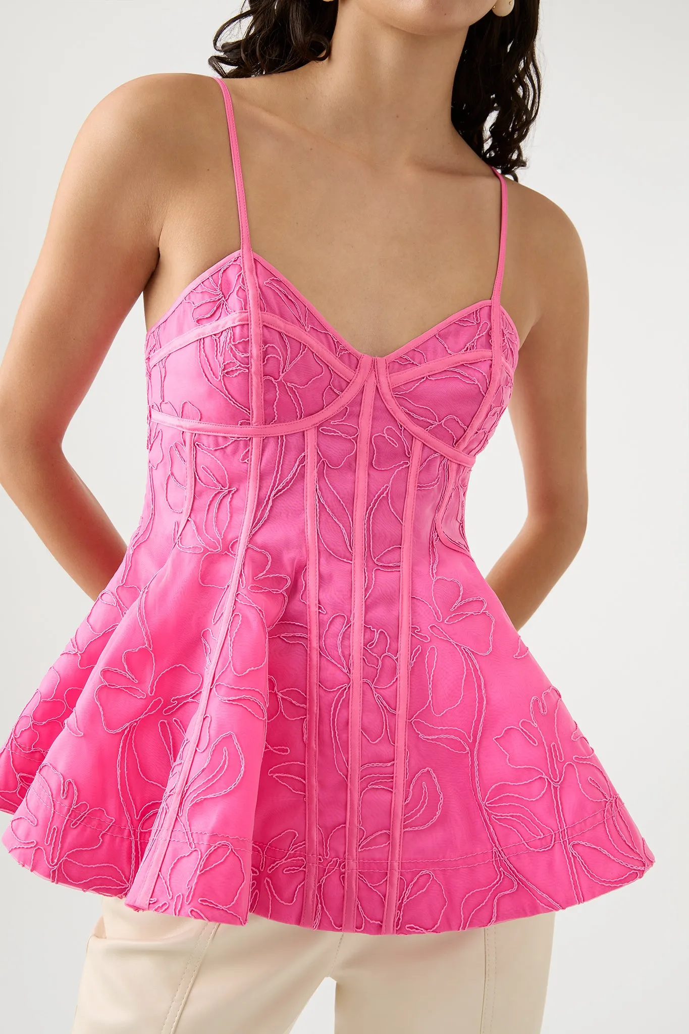 Evangeline Flared Camisole Top sold by Aje product image thumbnail 4