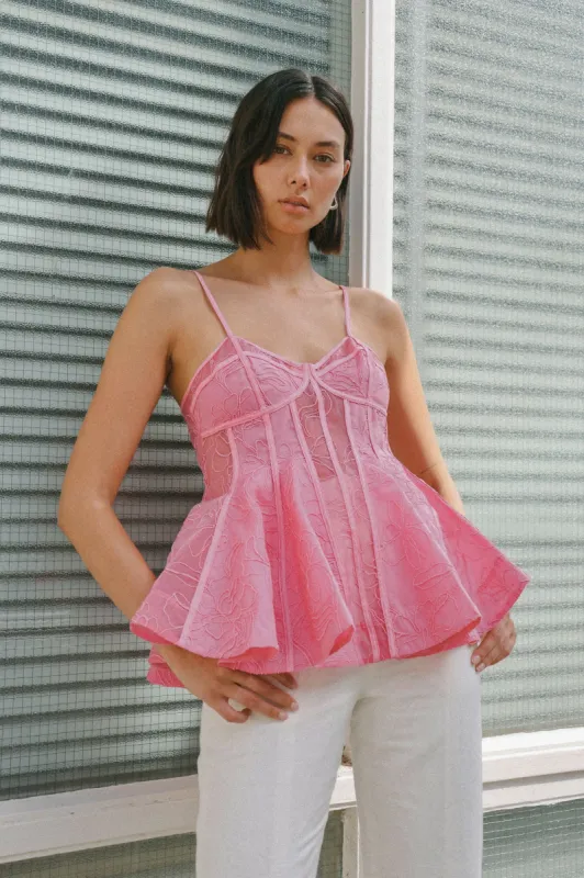 Evangeline Flared Camisole Top sold by Aje