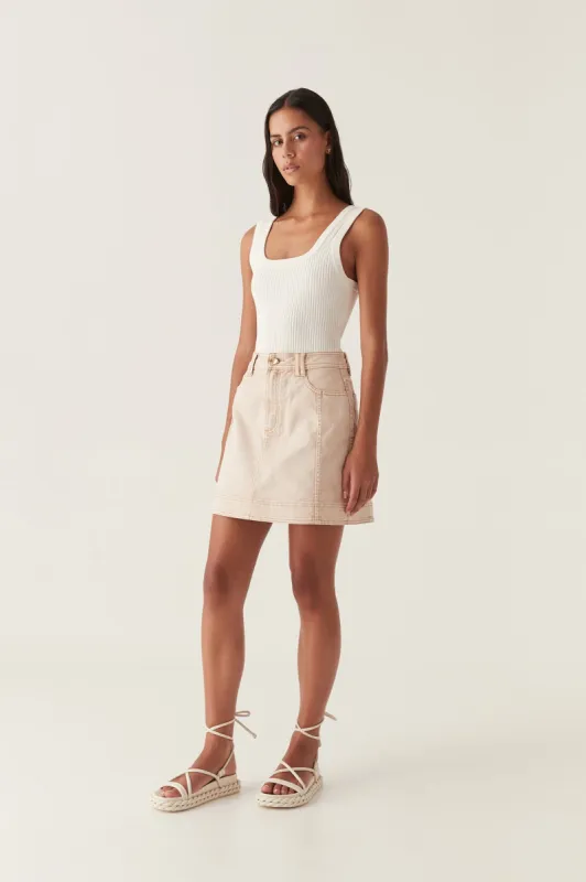 Lorah Denim Mini Skirt sold by Aje