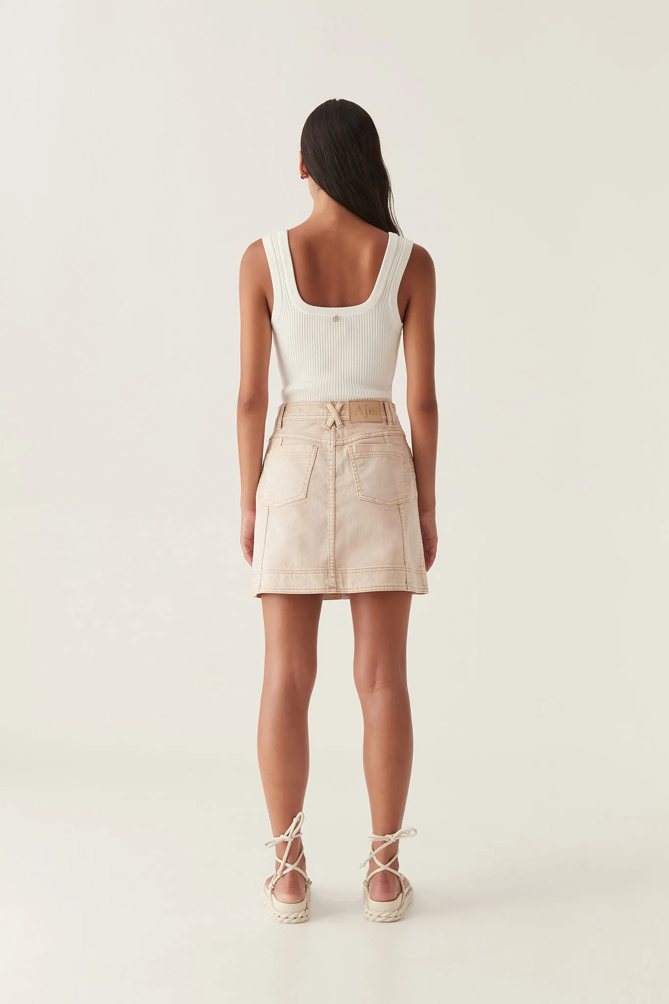 Lorah Denim Mini Skirt sold by Aje product image thumbnail 5