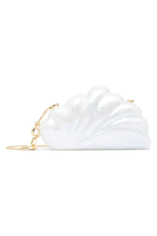 Dreamer Clamshell Clutch sold by Aje