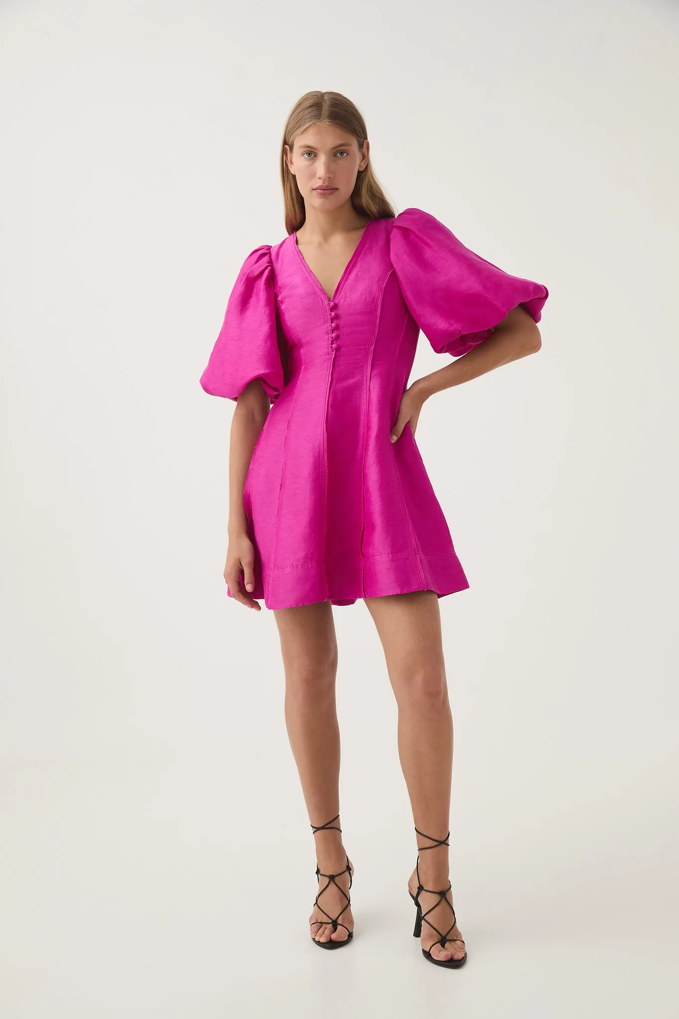Dusk Puff Sleeve Mini Dress sold by Aje product image thumbnail 5