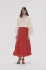 Wondrous Pleated Satin Skirt sold by Aje