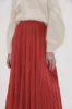 Wondrous Pleated Satin Skirt sold by Aje