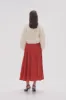 Wondrous Pleated Satin Skirt sold by Aje