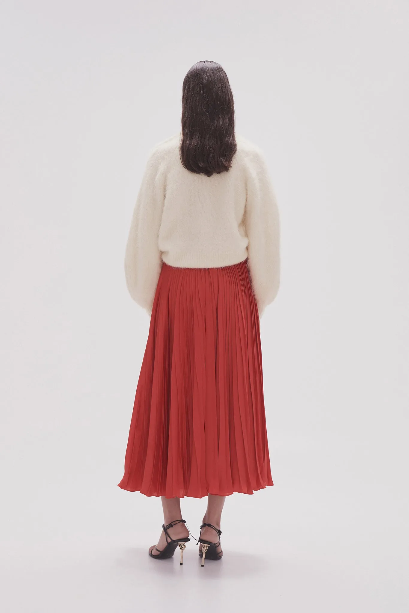 Wondrous Pleated Satin Skirt sold by Aje product image thumbnail 5