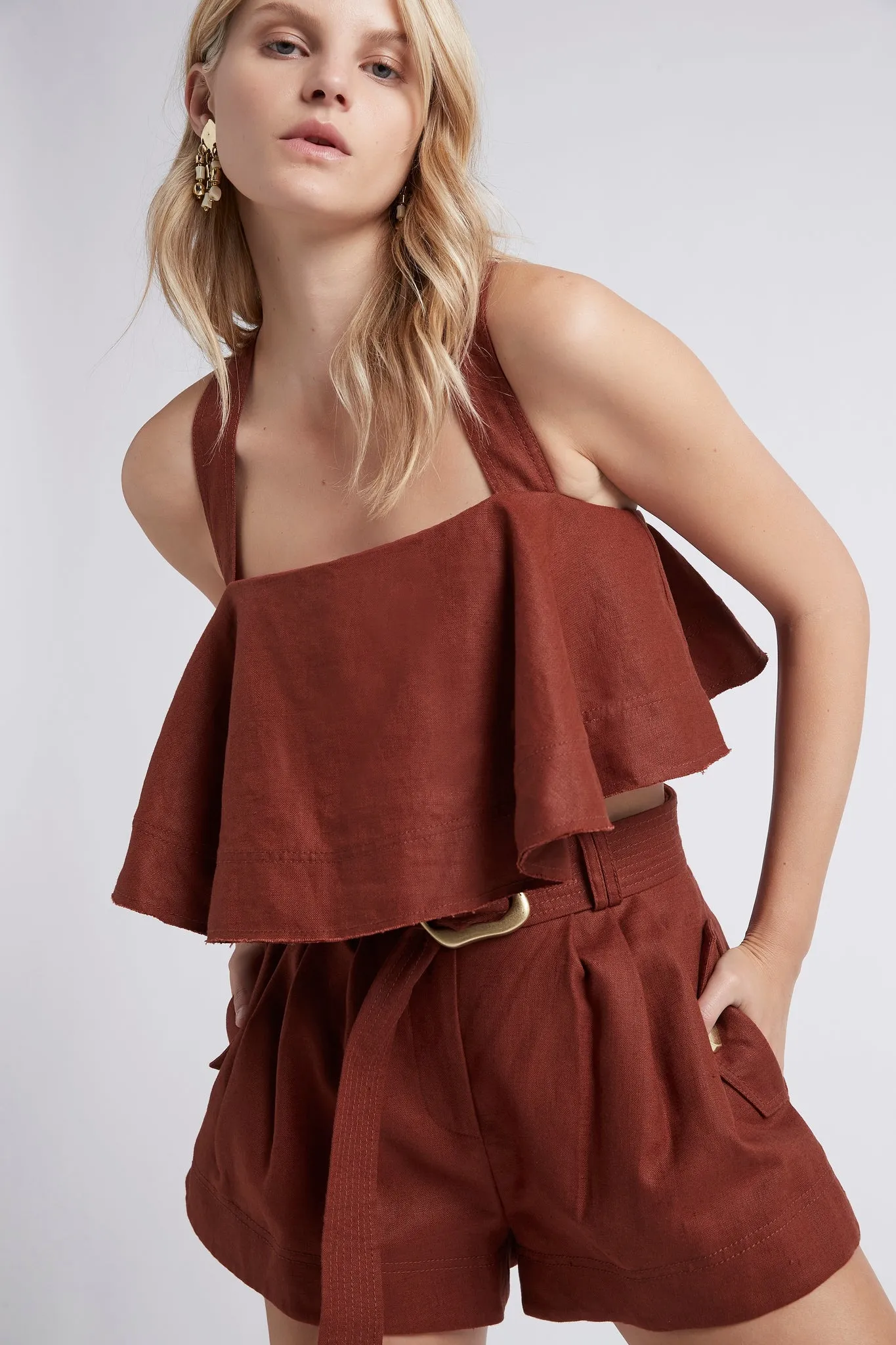 Vista Halter Tier Top sold by Aje