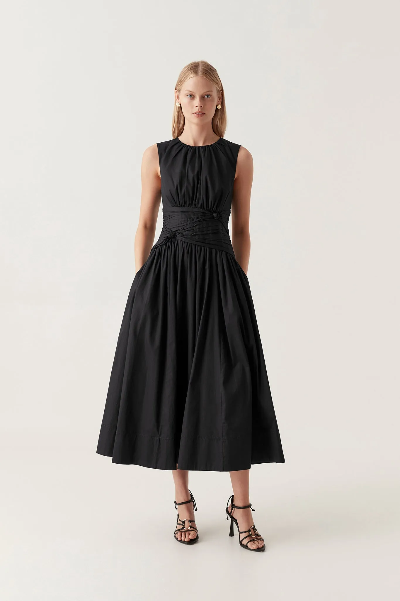 Agatha Knot Waist Midi Dress sold by Aje