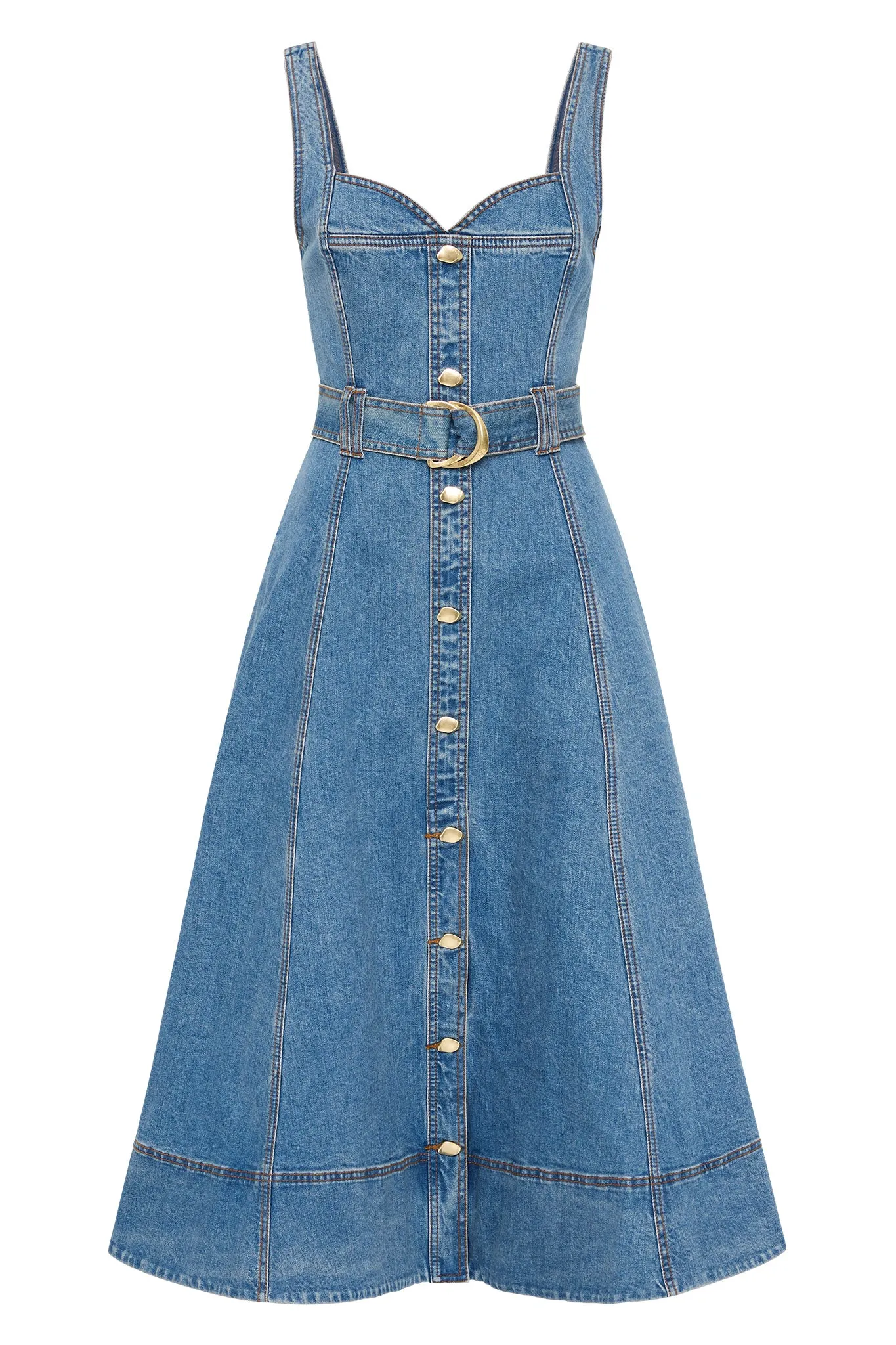 Clay Denim Midi Dress sold by Aje product image thumbnail 2