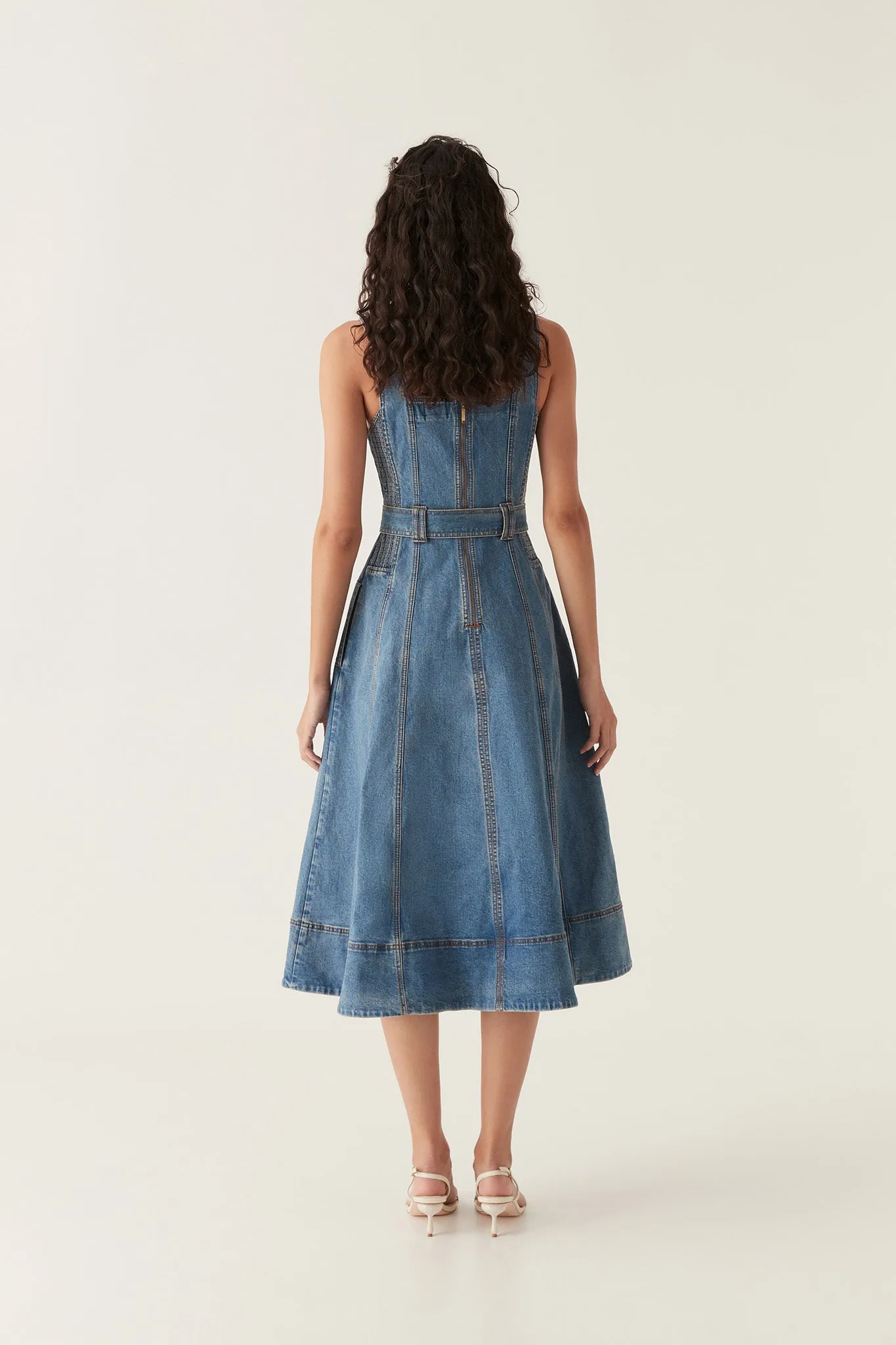 Clay Denim Midi Dress sold by Aje product image thumbnail 5
