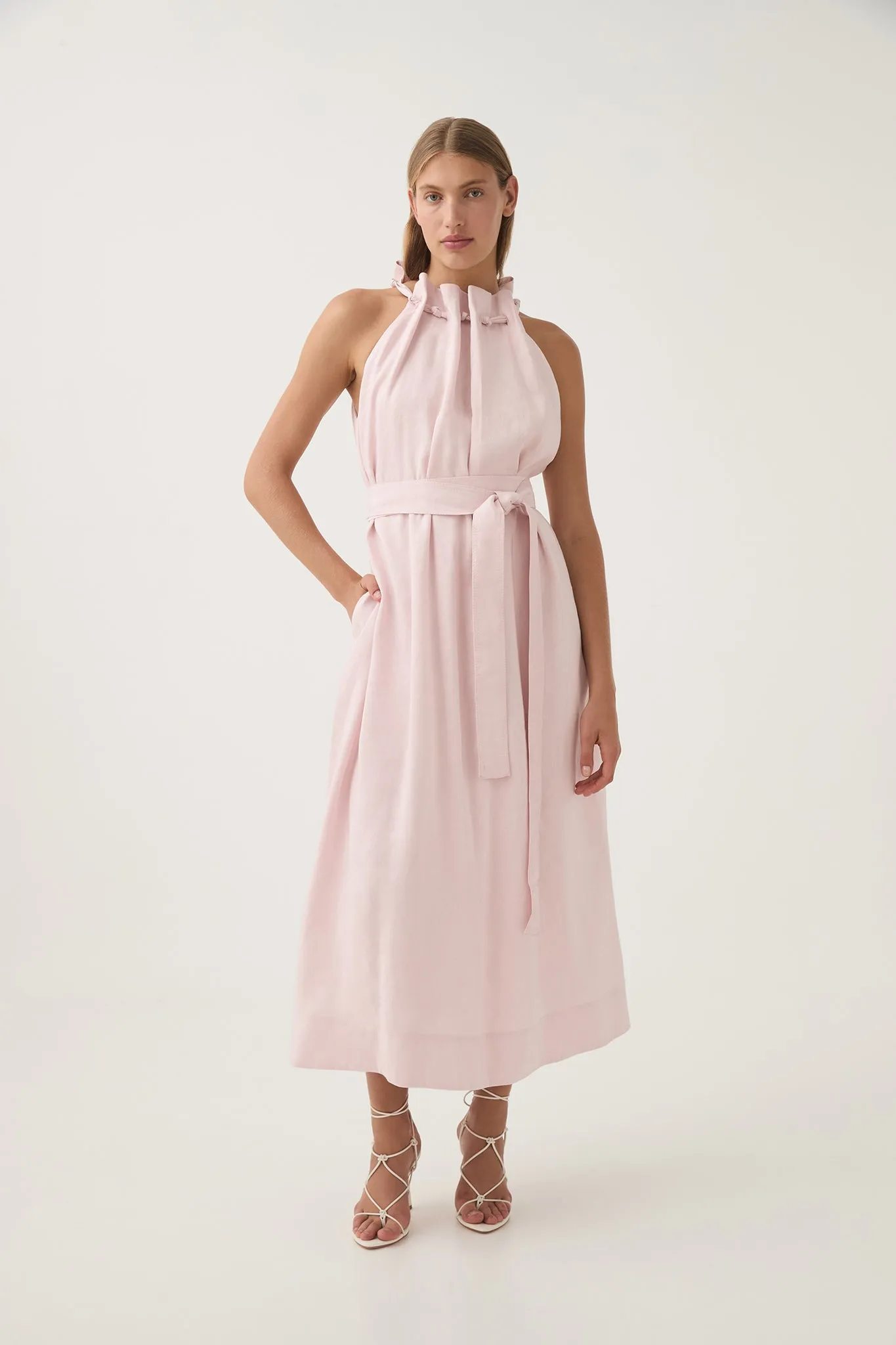 Mariel Trapeze Midi Dress sold by Aje