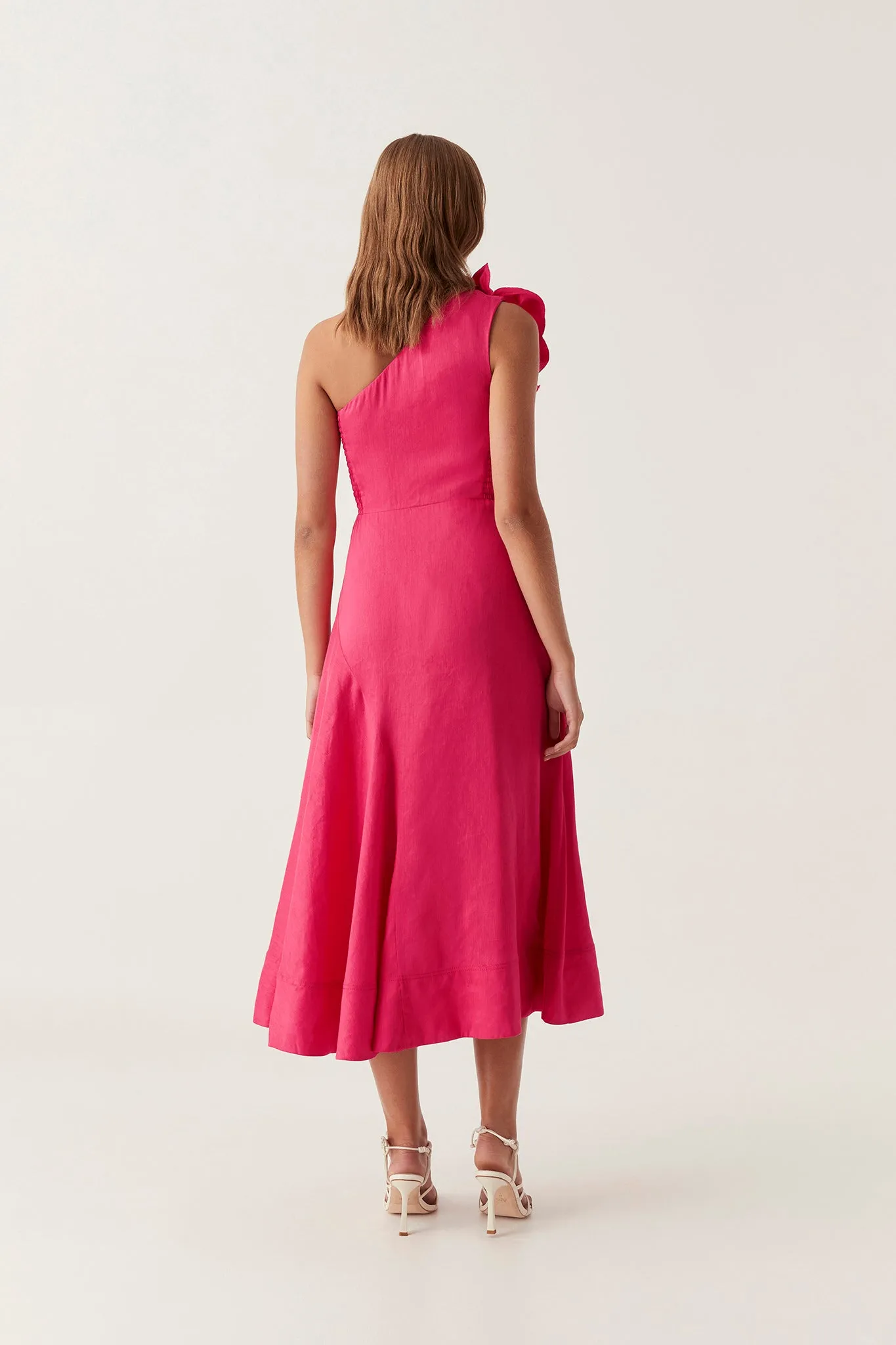 Adelia Ruffle Midi Dress sold by Aje product image thumbnail 5
