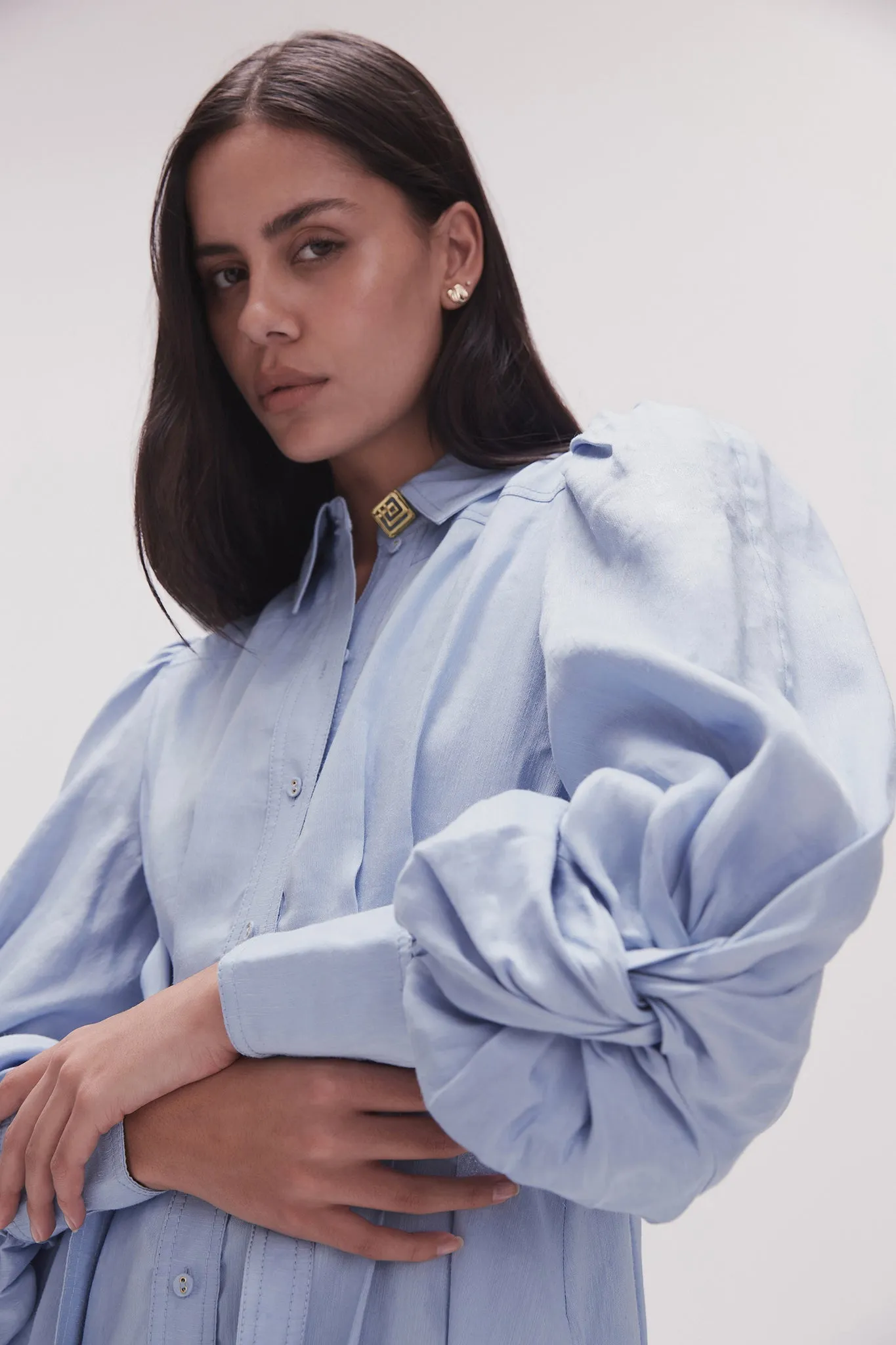 Bonnie Knot Sleeve Midi Dress sold by Aje product image thumbnail 4