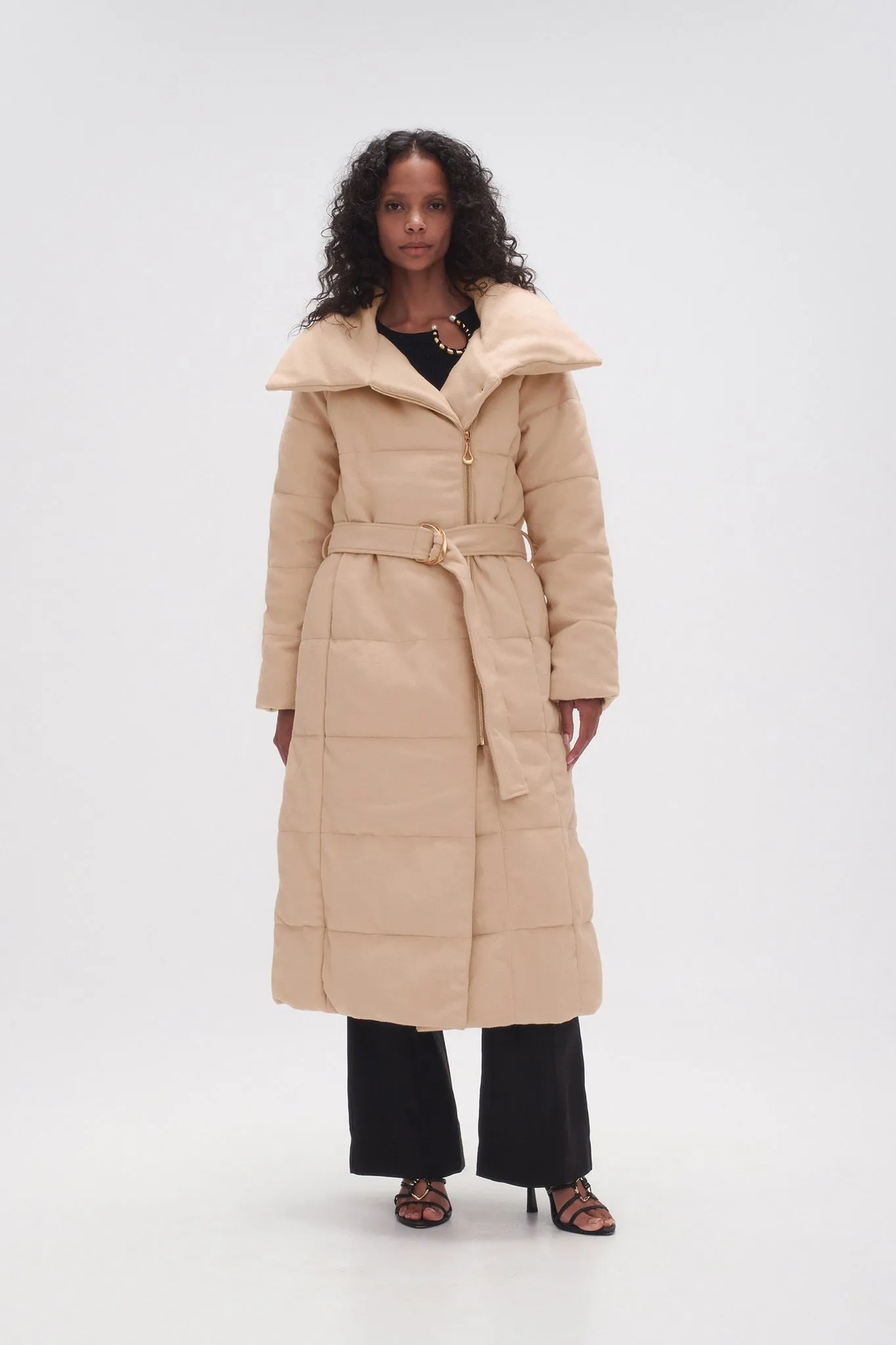 Skyline Wool Puffer Coat sold by Aje product image thumbnail 5