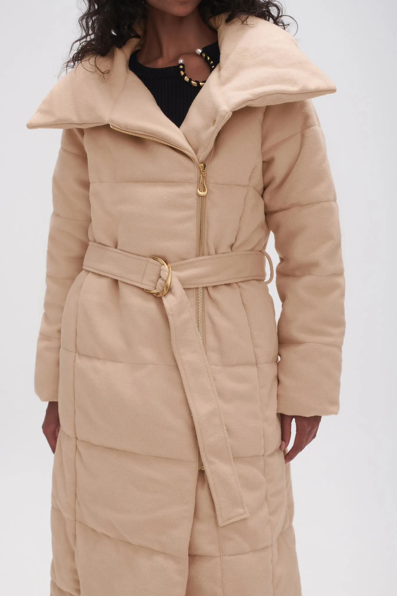 Skyline Wool Puffer Coat sold by Aje product image thumbnail 4
