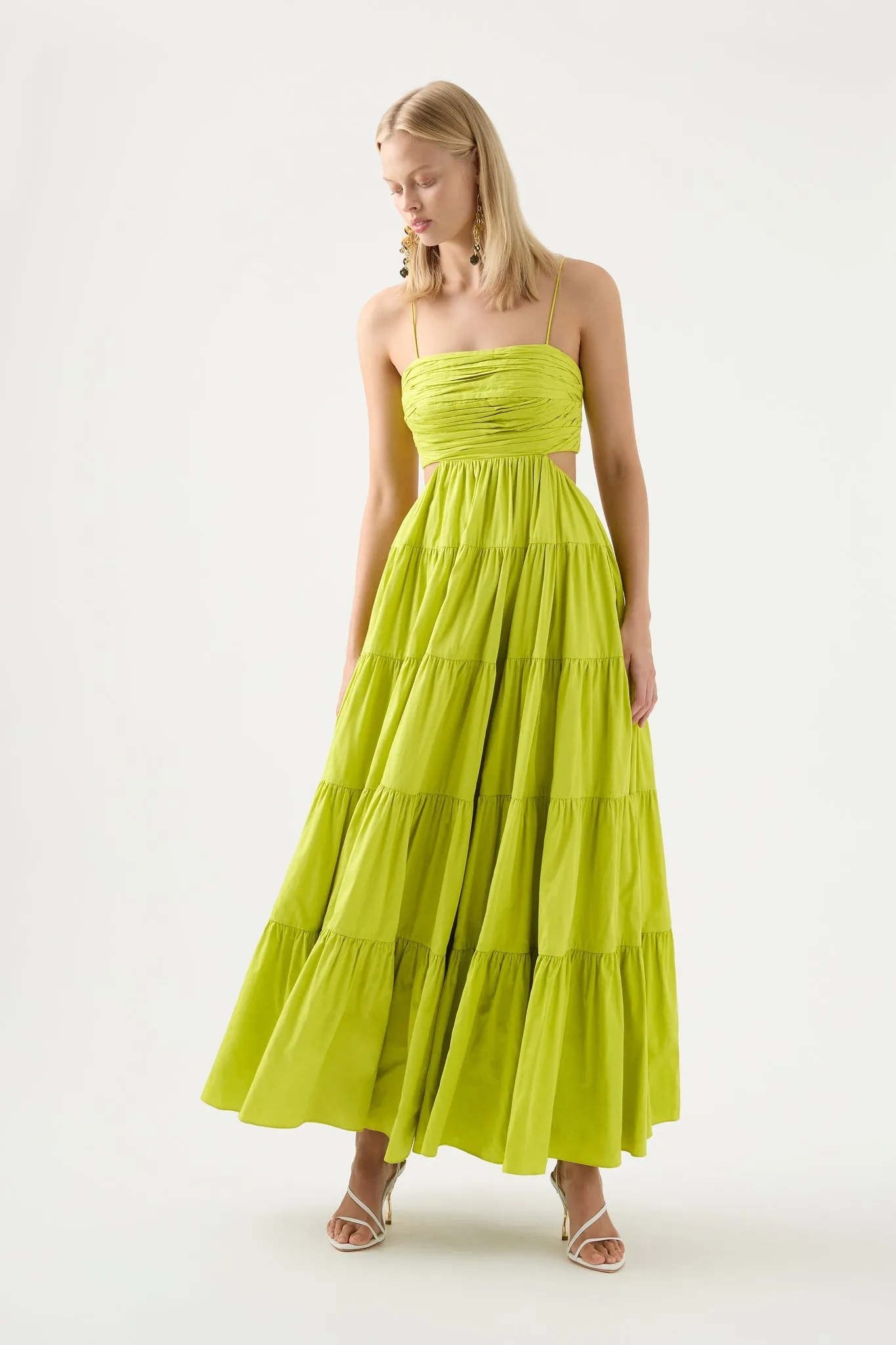 Sartre Tiered Maxi Dress sold by Aje