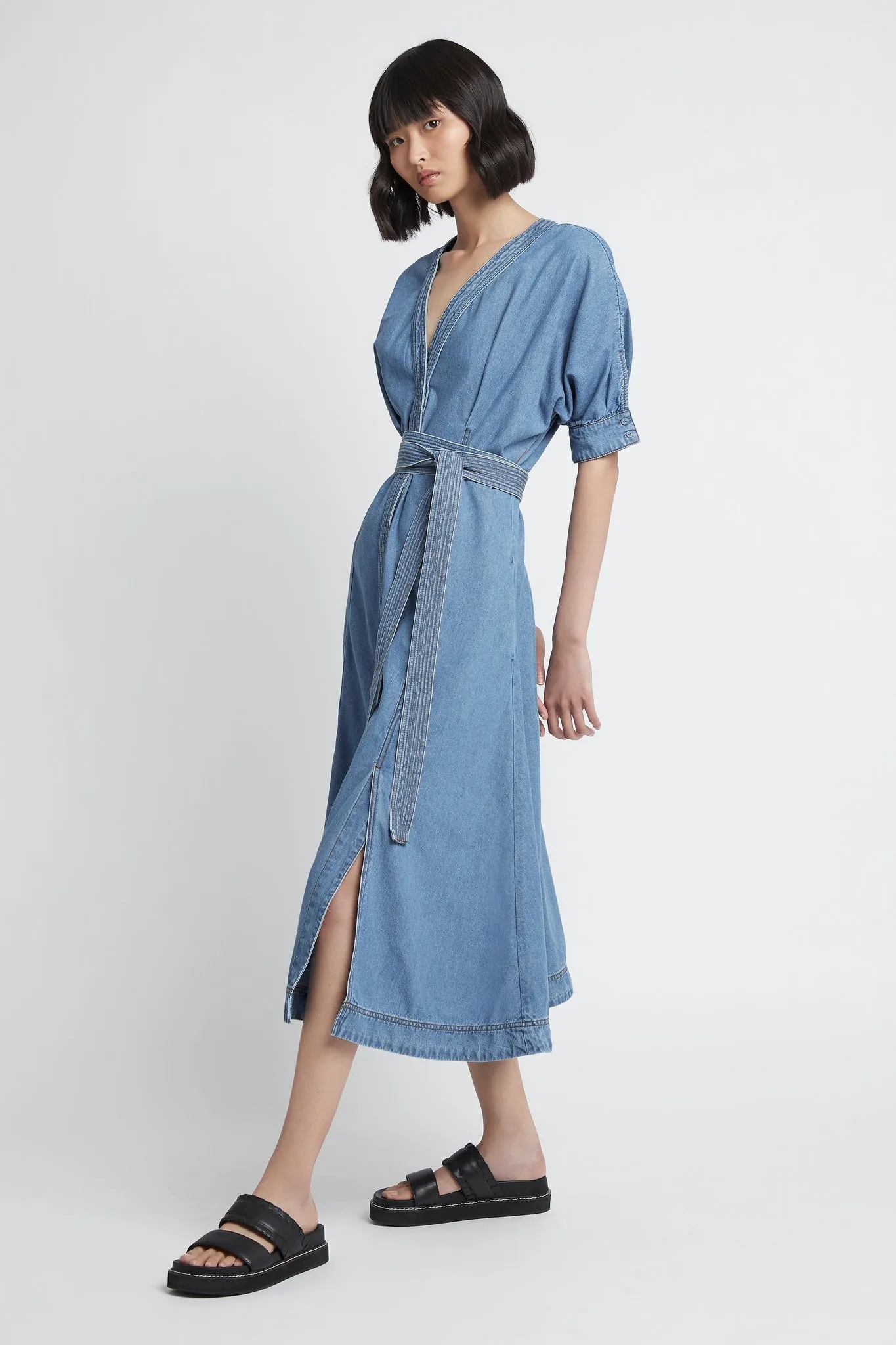 Ennoble Denim Belted Dress sold by Aje product image thumbnail 4