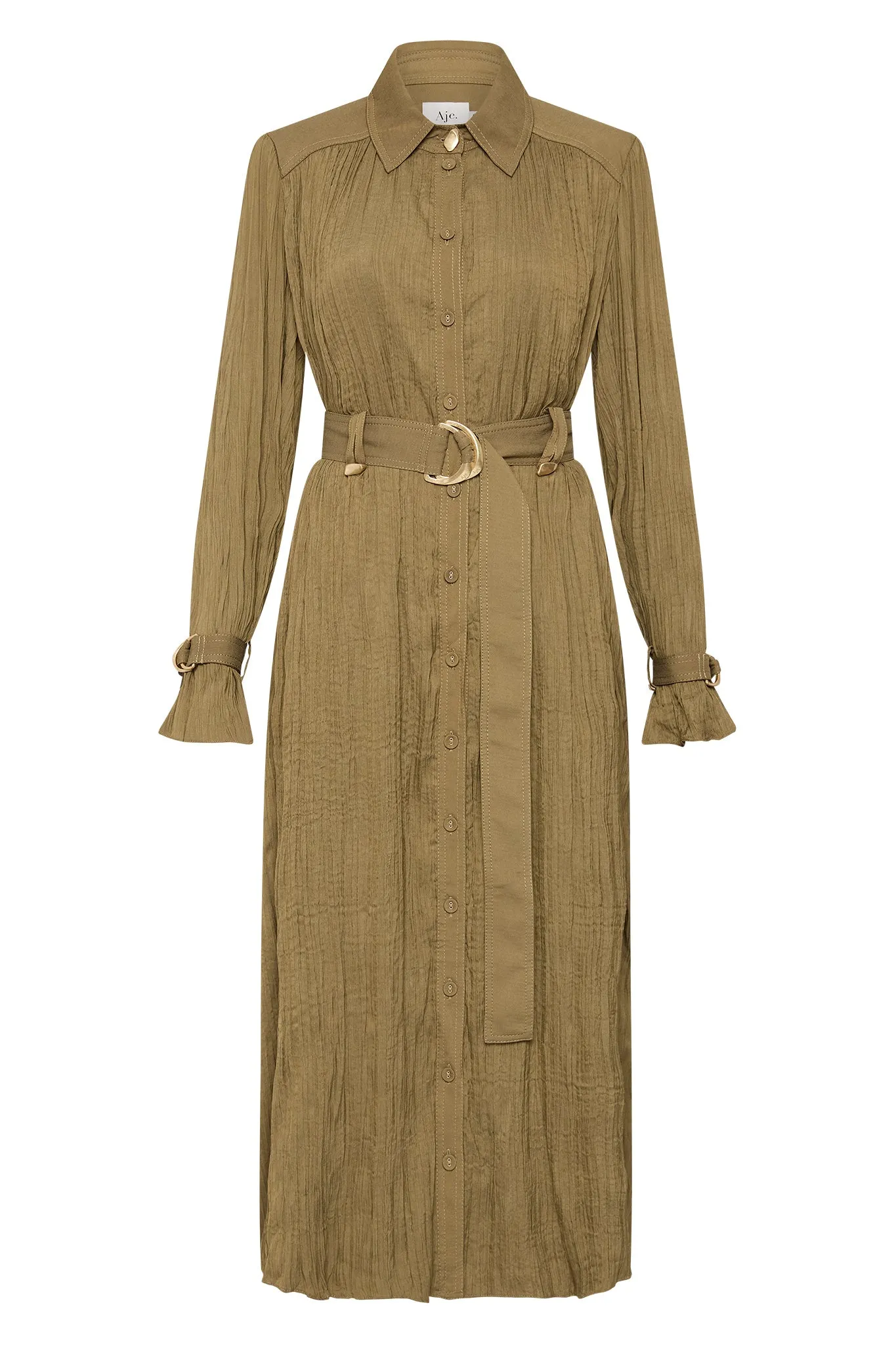 Bays Crushed Pleat Midi Dress sold by Aje product image thumbnail 2