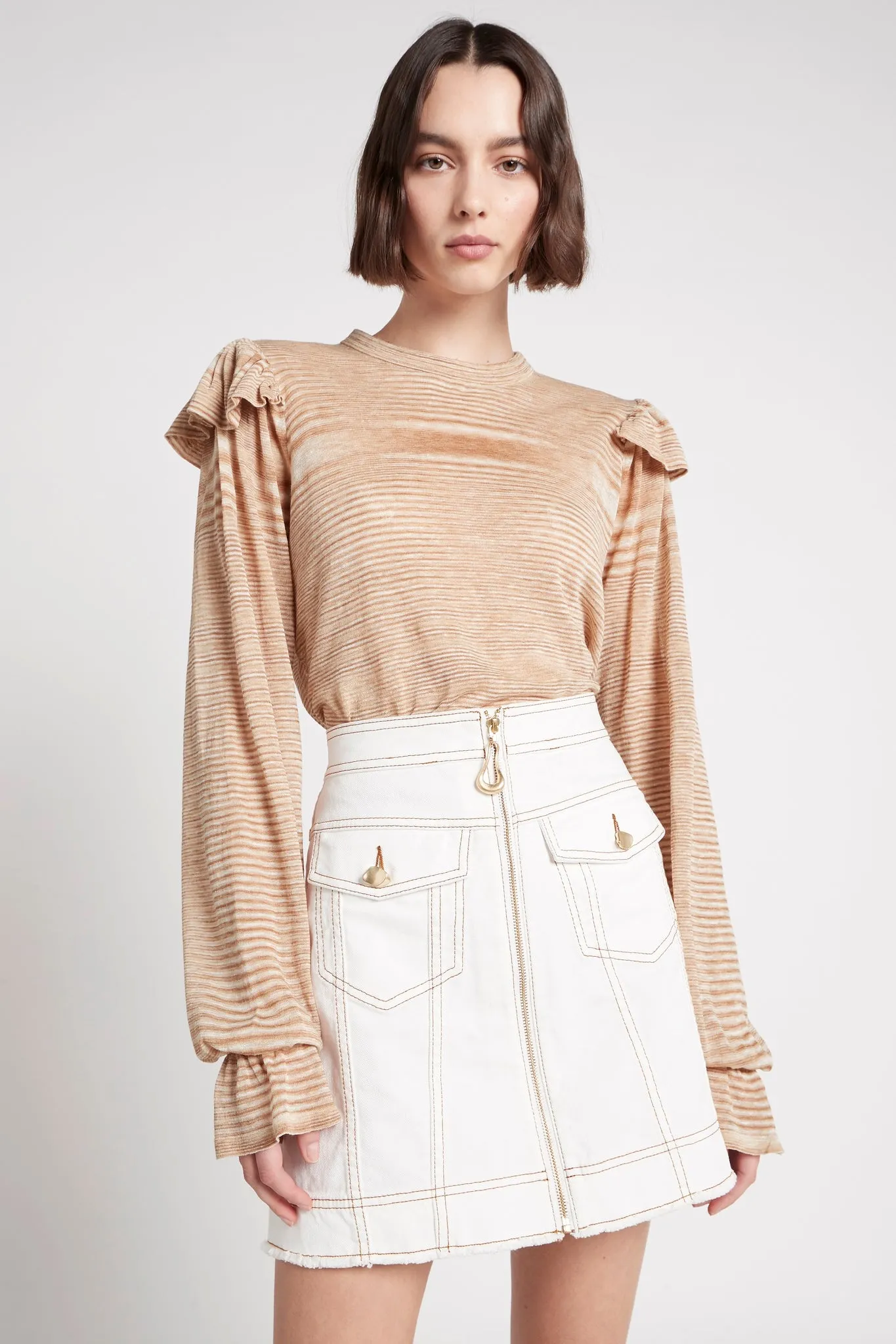 Lily Frill Knit Jumper sold by Aje