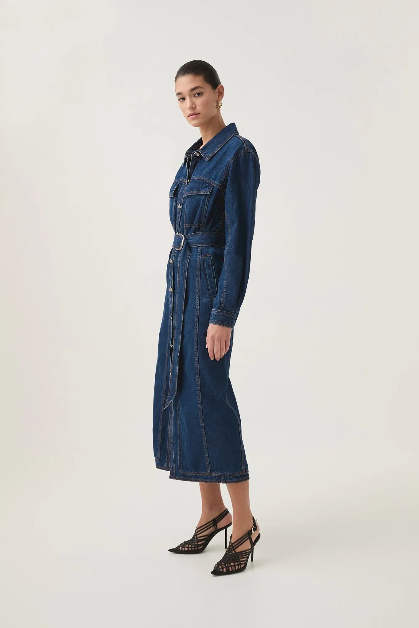 Neo Denim Midi Dress sold by Aje product image thumbnail 3