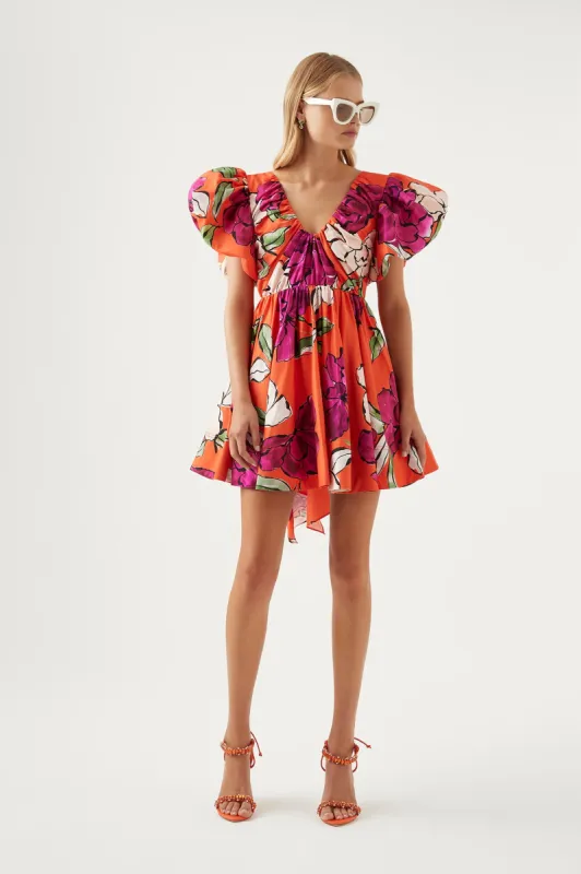 Gretta Bow Back Mini Dress sold by Aje