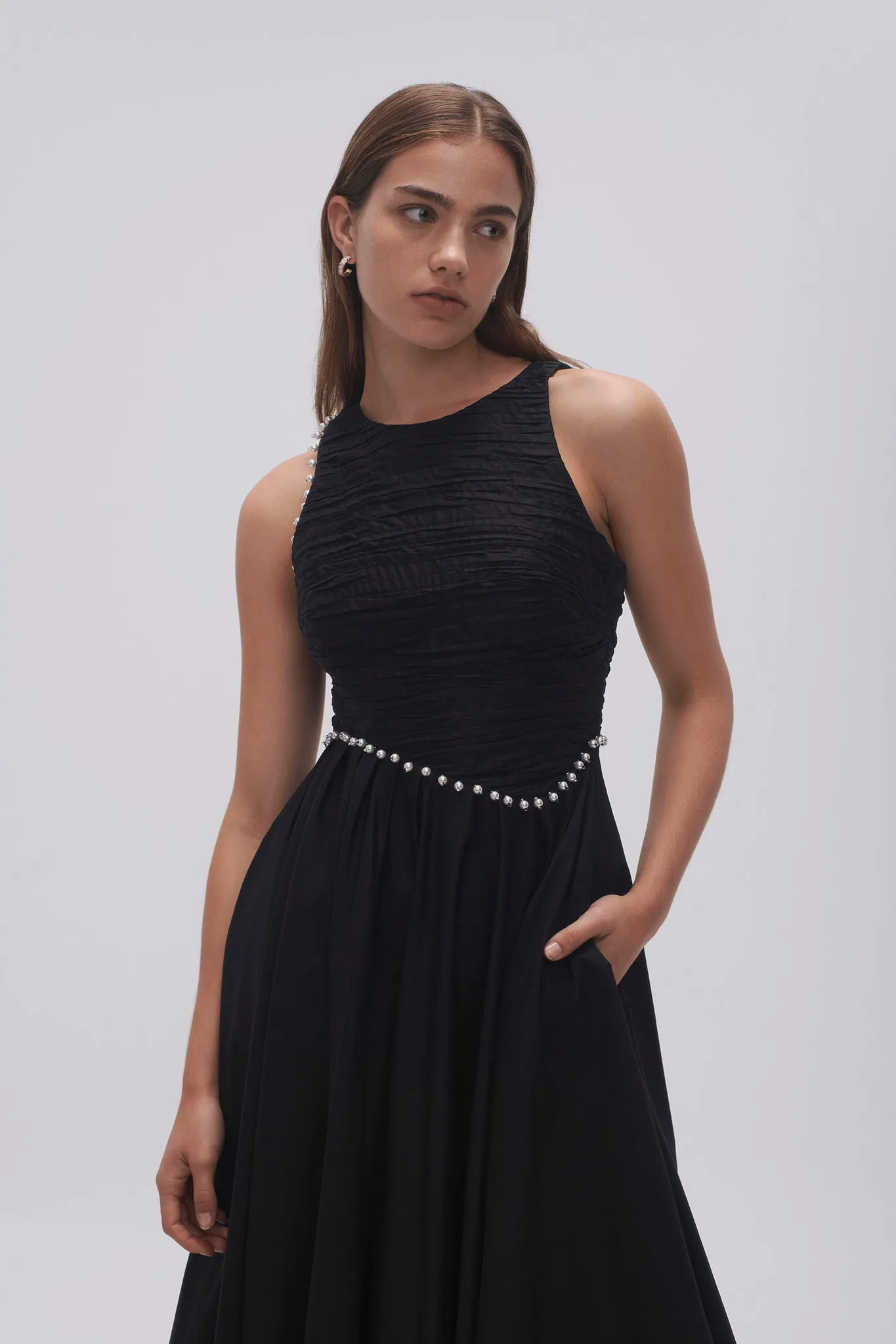 Florence Pearl Trim Midi Dress sold by Aje product image thumbnail 5