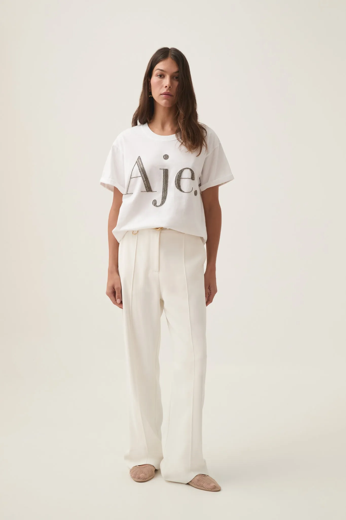 Glint Embellished Logo Tee sold by Aje product image thumbnail 5