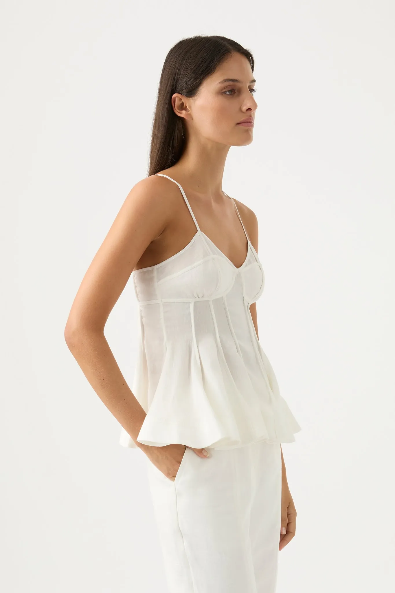 Evangeline Flared Camisole Top sold by Aje product image thumbnail 4
