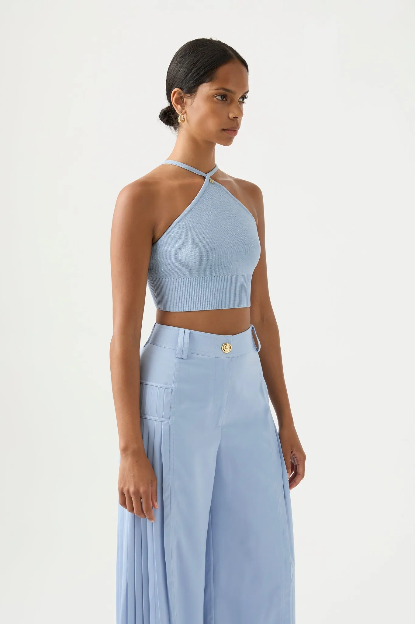 Xanthe Halter Knit Crop Top sold by Aje product image thumbnail 3