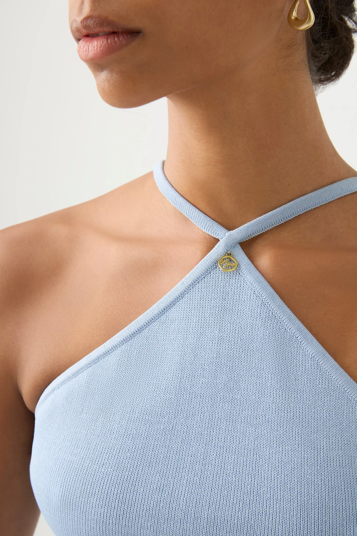 Xanthe Halter Knit Crop Top sold by Aje product image thumbnail 4