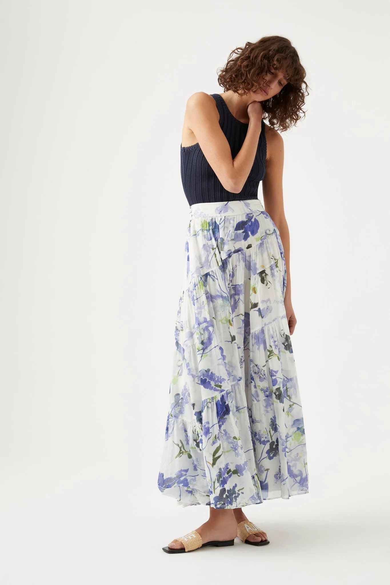 Brigitte Tiered Maxi Skirt sold by Aje product image thumbnail 3