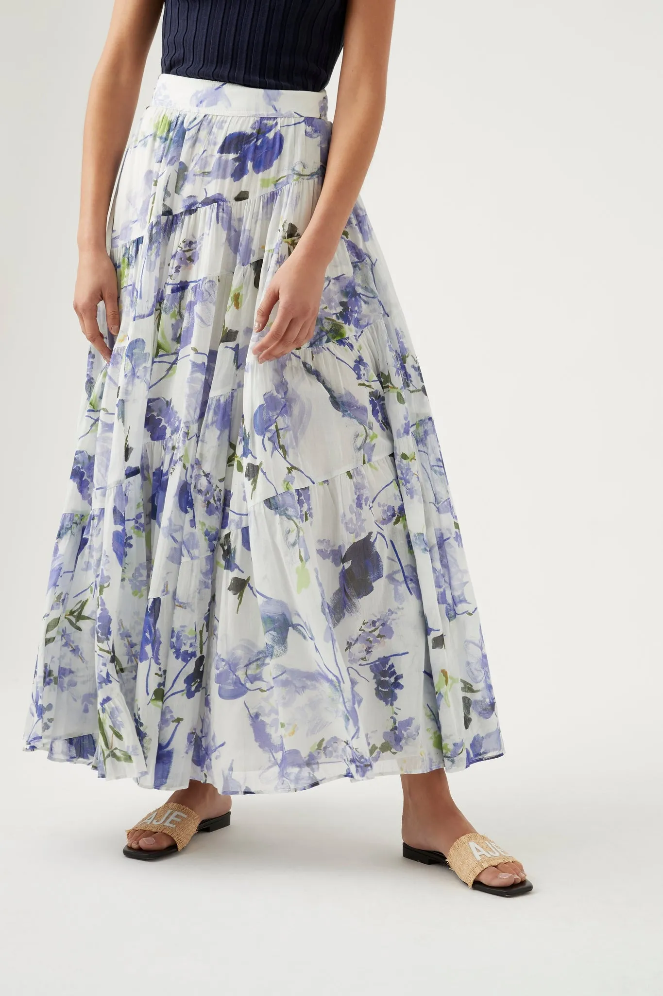 Brigitte Tiered Maxi Skirt sold by Aje product image thumbnail 4