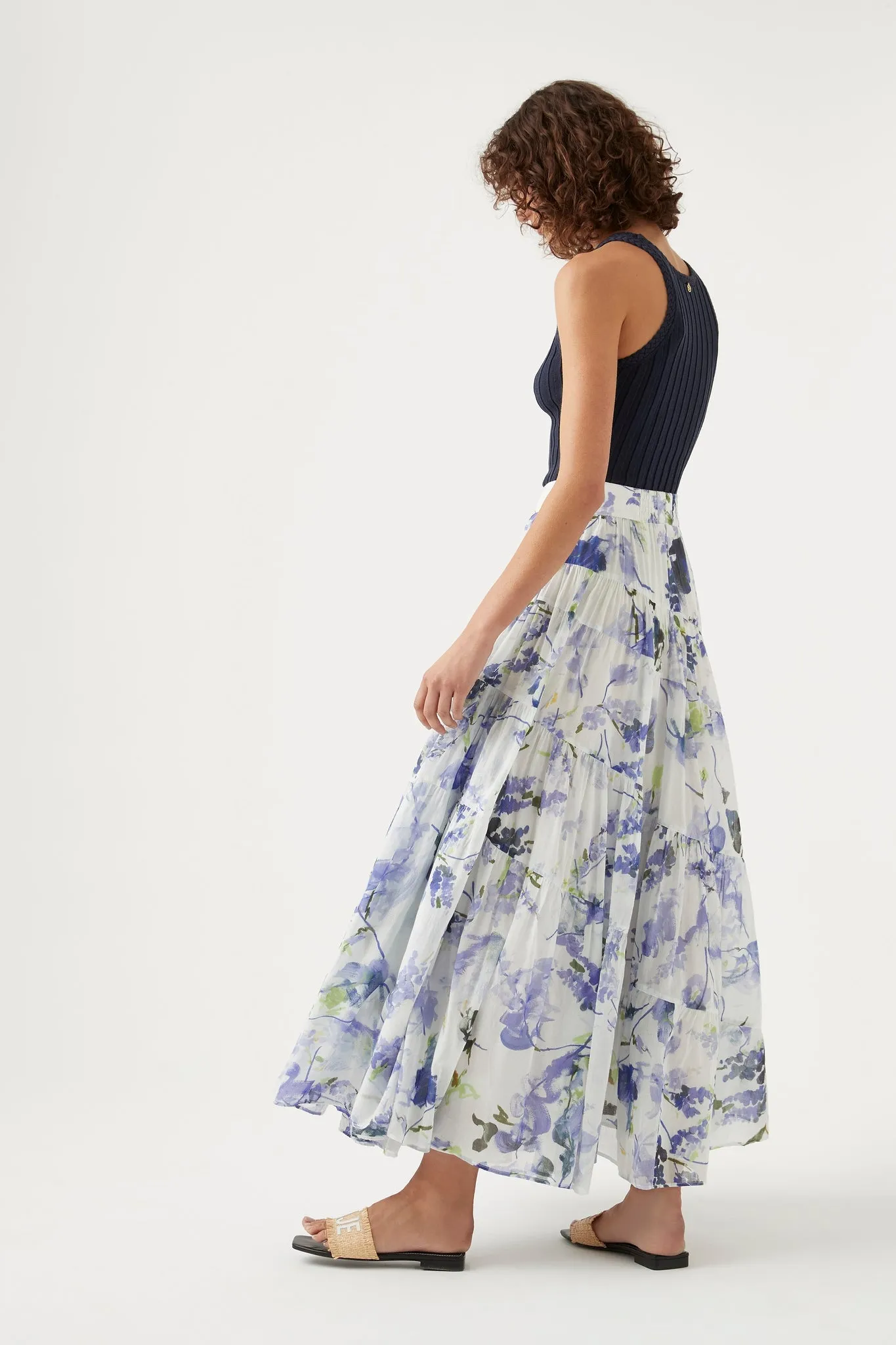 Brigitte Tiered Maxi Skirt sold by Aje product image thumbnail 5