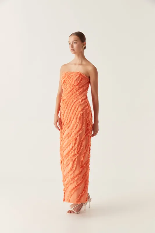Terrene Frill Maxi Dress sold by Aje