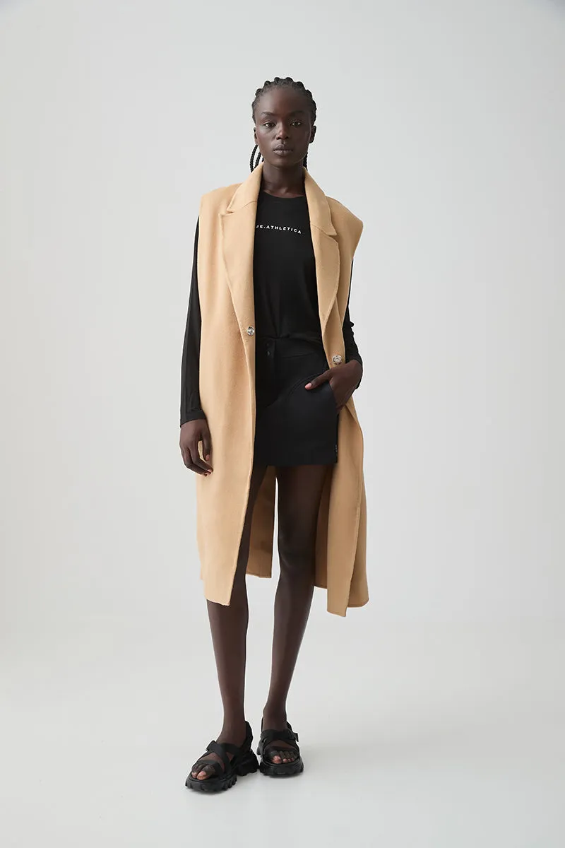 Split Back Sleeveless Coat 760 sold by Aje