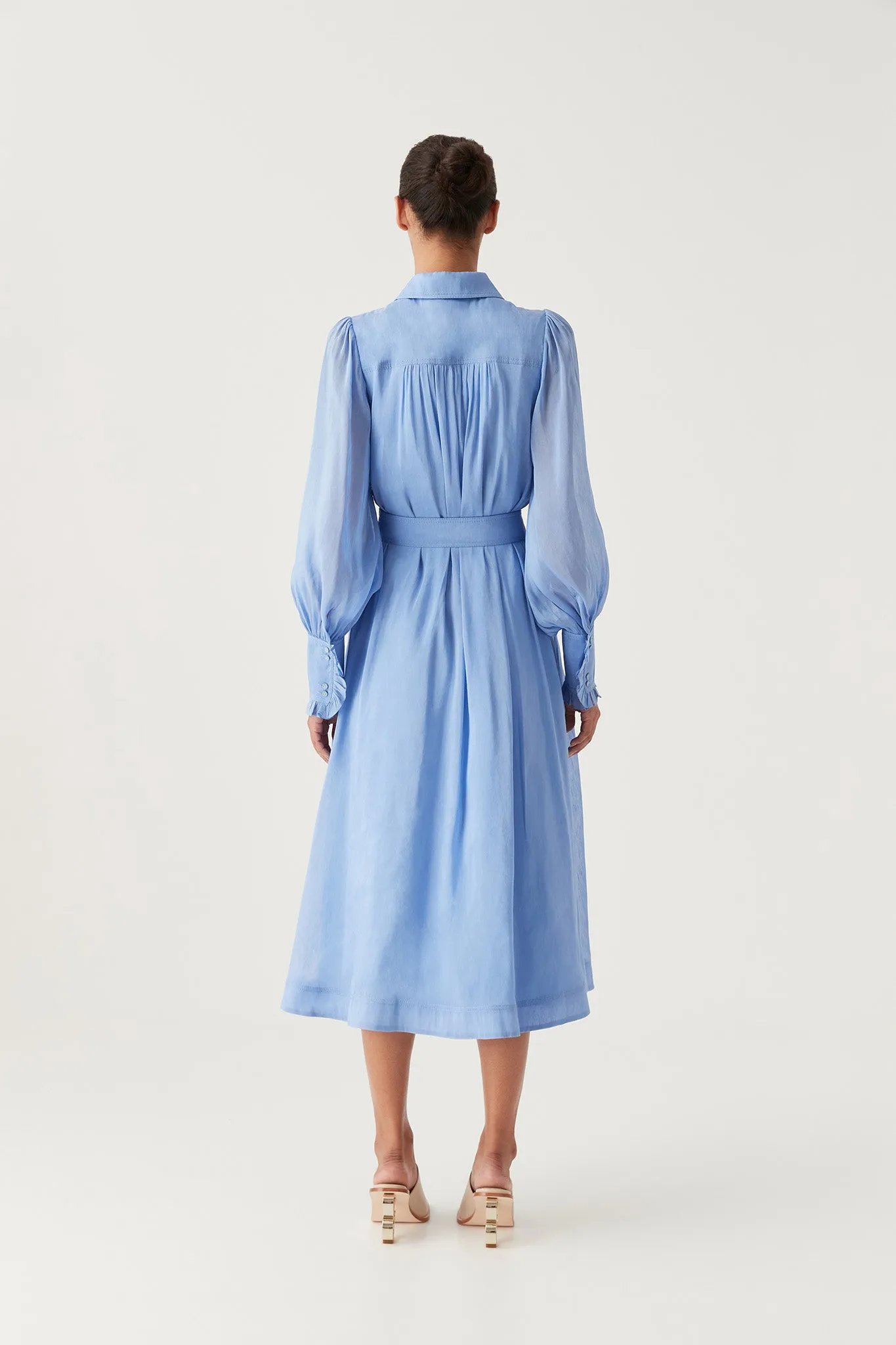 Iris Pleated Bib Midi Dress sold by Aje product image thumbnail 5