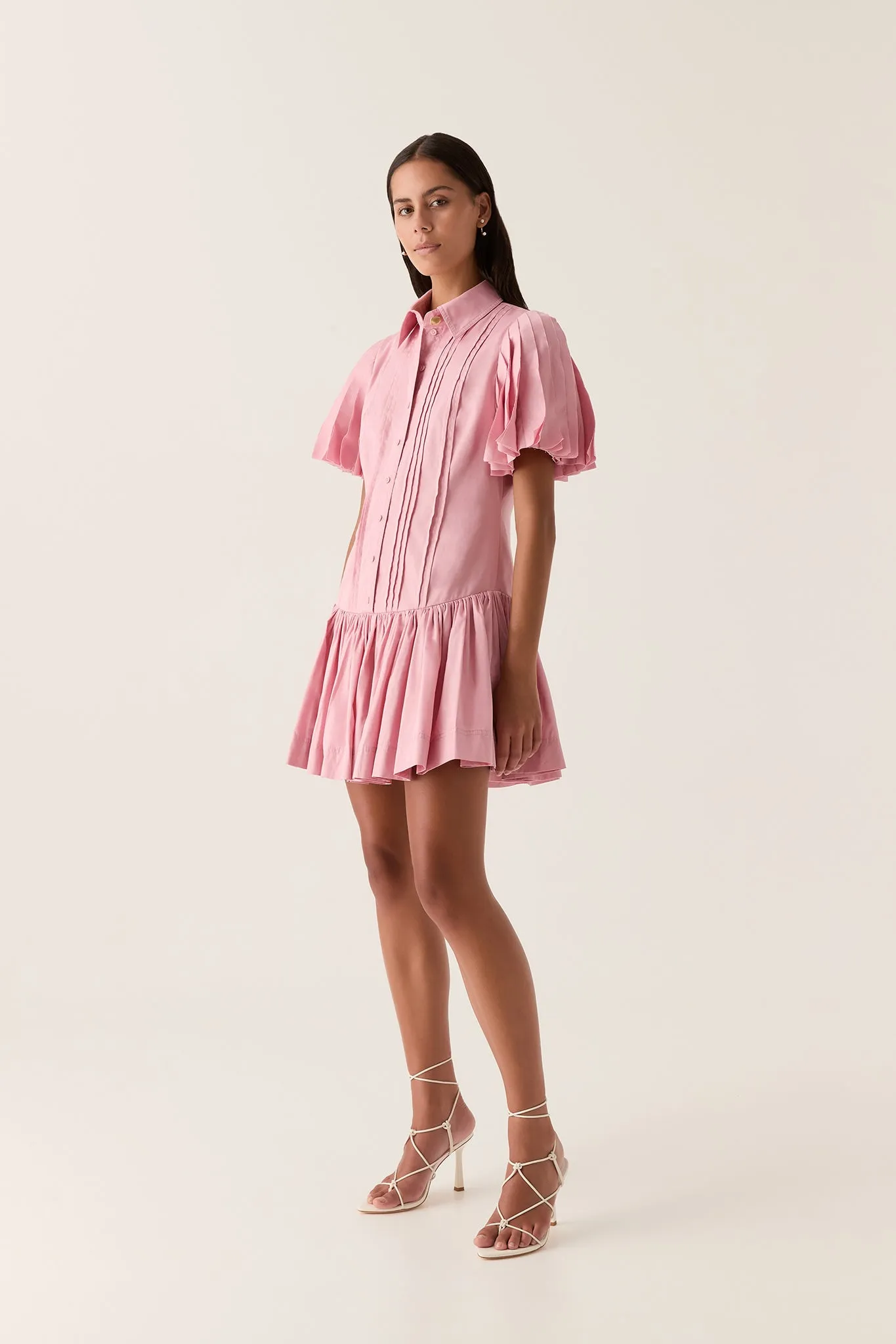 Mythos Pintucked Mini Dress sold by Aje product image thumbnail 3